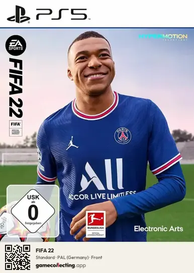 FIFA 22 PlayStation 5, Germany box front