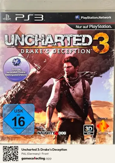 Uncharted 3: Drake's Deception PlayStation 3, Germany box front
