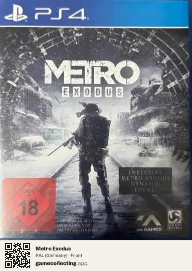 Metro Exodus PlayStation 4, Germany box front