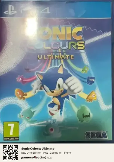Sonic Colors: Ultimate PlayStation 4, Germany box front