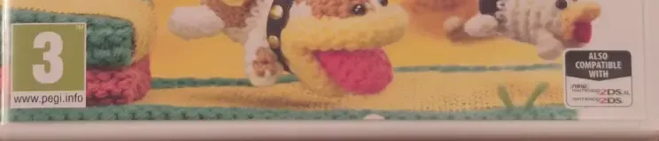 Poochy & Yoshi's Woolly World, the PEGI square on its front
