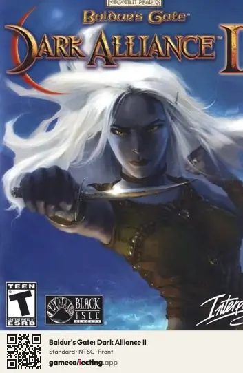 Baldur's Gate: Dark Alliance II Xbox, NTSC box front