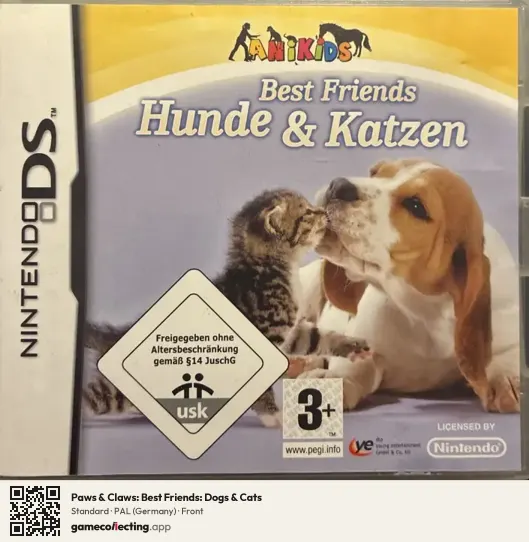 Paws & Claws: Best Friends: Dogs & Cats Nintendo DS, Germany box front