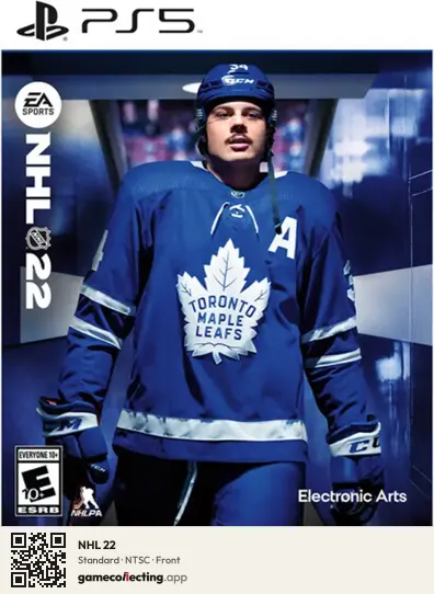 NHL 22 PlayStation 5, NTSC box front