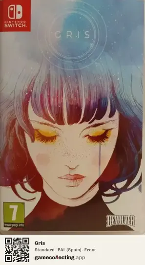 Gris Nintendo Switch, Spain box front