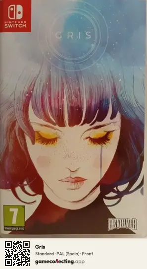 Gris Nintendo Switch, Spain box front