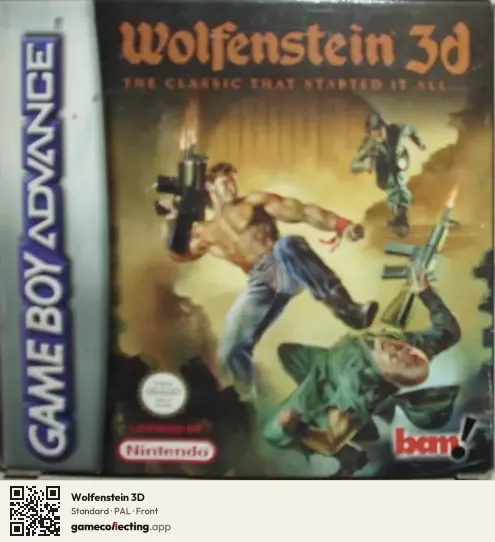 Wolfenstein 3D Game Boy Advance, PAL box front