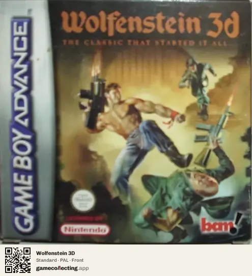 Wolfenstein 3D Game Boy Advance, PAL box front