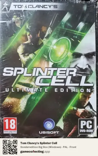 Tom Clancy's Splinter Cell Computer, PAL box front