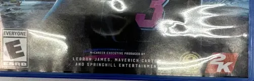 NBA 2K20, the ESRB box on its front