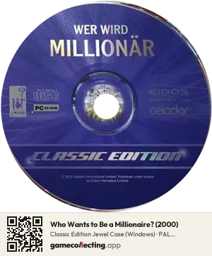 Who Wants to Be a Millionaire? (2000) Computer, PAL disc