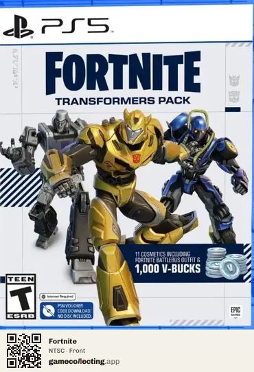Fortnite PlayStation 5, NTSC box front