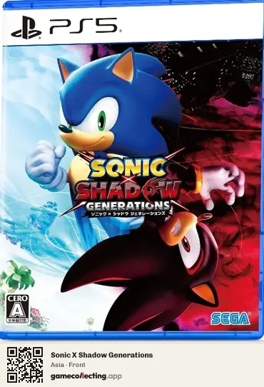 Sonic X Shadow Generations PlayStation 5, Asia box front