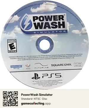 PowerWash Simulator PlayStation 5, NTSC disc