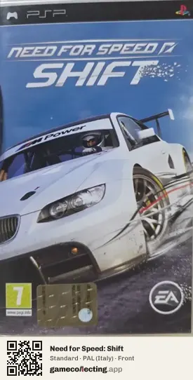 Need for Speed: Shift PlayStation Portable, Italy box front