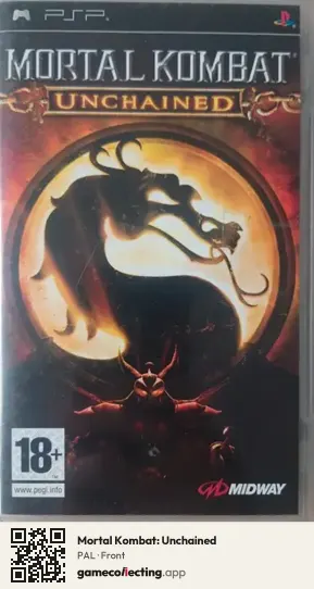 Mortal Kombat: Unchained PlayStation Portable, PAL box front