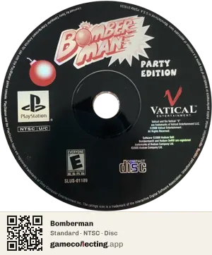 Bomberman PlayStation, NTSC disc