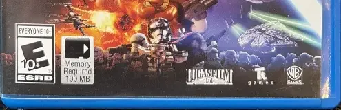 LEGO Star Wars: The Force Awakens, the ESRB box on its front