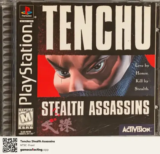 Tenchu: Stealth Assassins PlayStation, NTSC box front