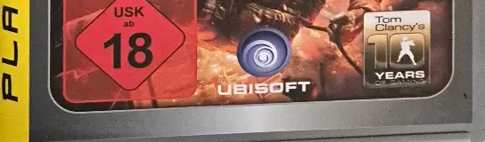 Tom Clancy's Rainbow Six: Vegas 2, the USK square on its front