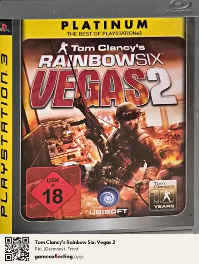 Tom Clancy's Rainbow Six: Vegas 2 PlayStation 3, Germany box front