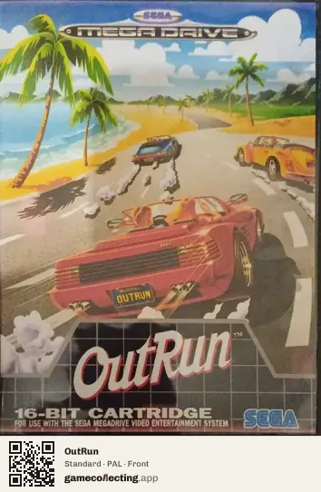 OutRun Sega Mega Drive / Genesis, PAL box front
