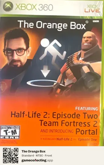 The Orange Box Xbox 360, NTSC box front