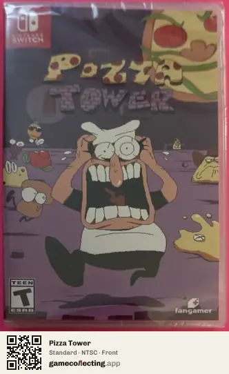 Pizza Tower Nintendo Switch, NTSC box front