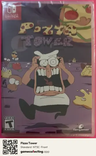 Pizza Tower Nintendo Switch, NTSC box front