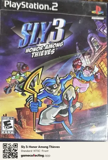 Sly 3: Honor Among Thieves PlayStation 2, NTSC box front