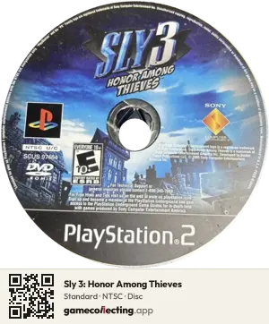 Sly 3: Honor Among Thieves PlayStation 2, NTSC disc