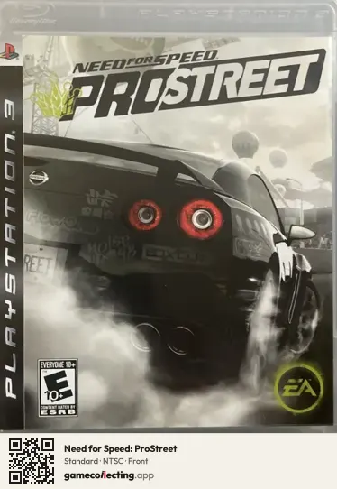 Need for Speed: ProStreet PlayStation 3, NTSC box front