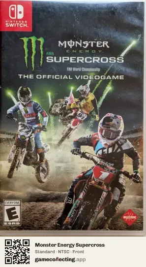 Monster Energy Supercross Nintendo Switch, NTSC box front