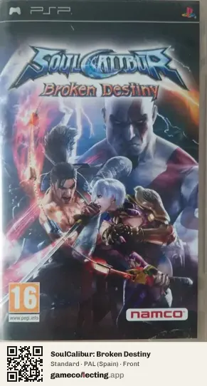 SoulCalibur: Broken Destiny PlayStation Portable, Spain box front