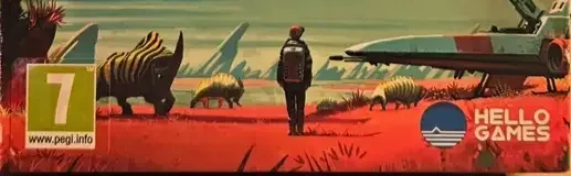 No Man's Sky, the PEGI square on its front