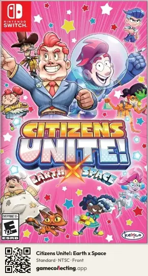 Citizens Unite!: Earth x Space Nintendo Switch, NTSC box front