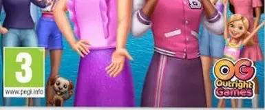 Barbie Project Friendship, the PEGI square on its front