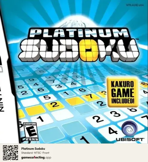 Platinum Sudoku Nintendo DS, NTSC box front
