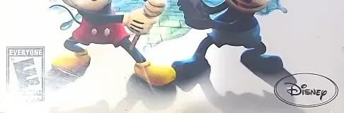 Disney Epic Mickey 2: The Power of Two, the ESRB box on its front