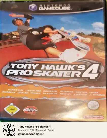 Tony Hawk's Pro Skater 4 Nintendo GameCube, Germany box front