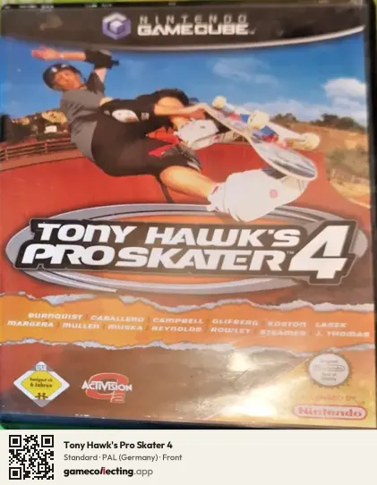 Tony Hawk's Pro Skater 4 Nintendo GameCube, Germany box front