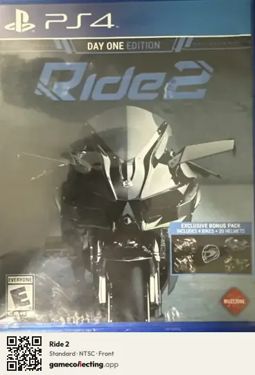 Ride 2 PlayStation 4, NTSC box front
