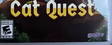 Cat Quest, the ESRB box on its front