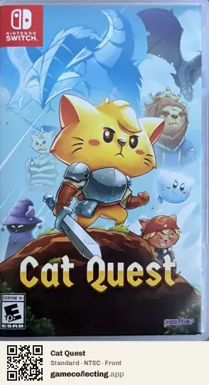 Cat Quest Nintendo Switch, NTSC box front