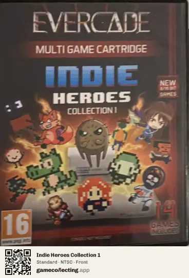 Indie Heroes Collection 1 Evercade, NTSC box front