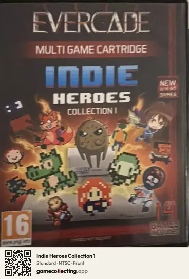 Indie Heroes Collection 1 Evercade, NTSC box front