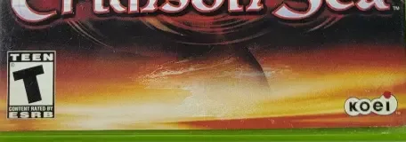 Crimson Sea, the ESRB box on its front