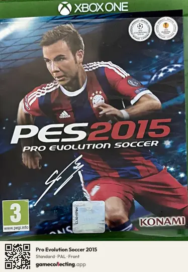 Pro Evolution Soccer 2015 Xbox One, PAL box front