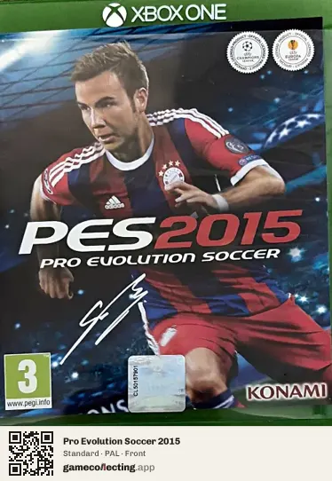 Pro Evolution Soccer 2015 Xbox One, PAL box front