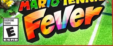 Mario Tennis Fever, the ESRB box on its front